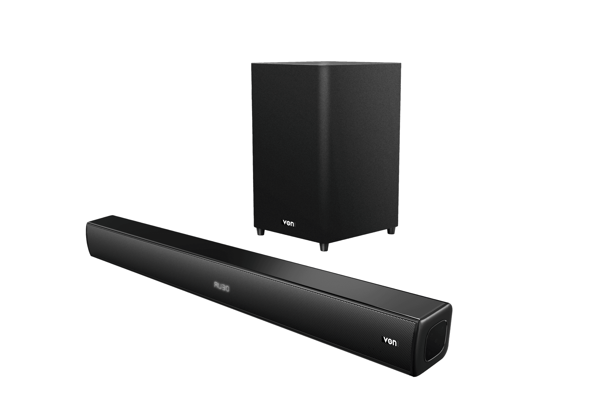VON 2.1CH, VSB1202WFK Wired Soundbar, 120W RMS