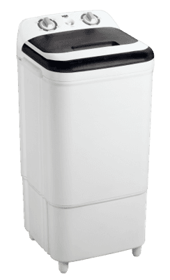 VON VWM-096SLK 9KG Semi-Automatic Single Tub Washing Machine - Black
