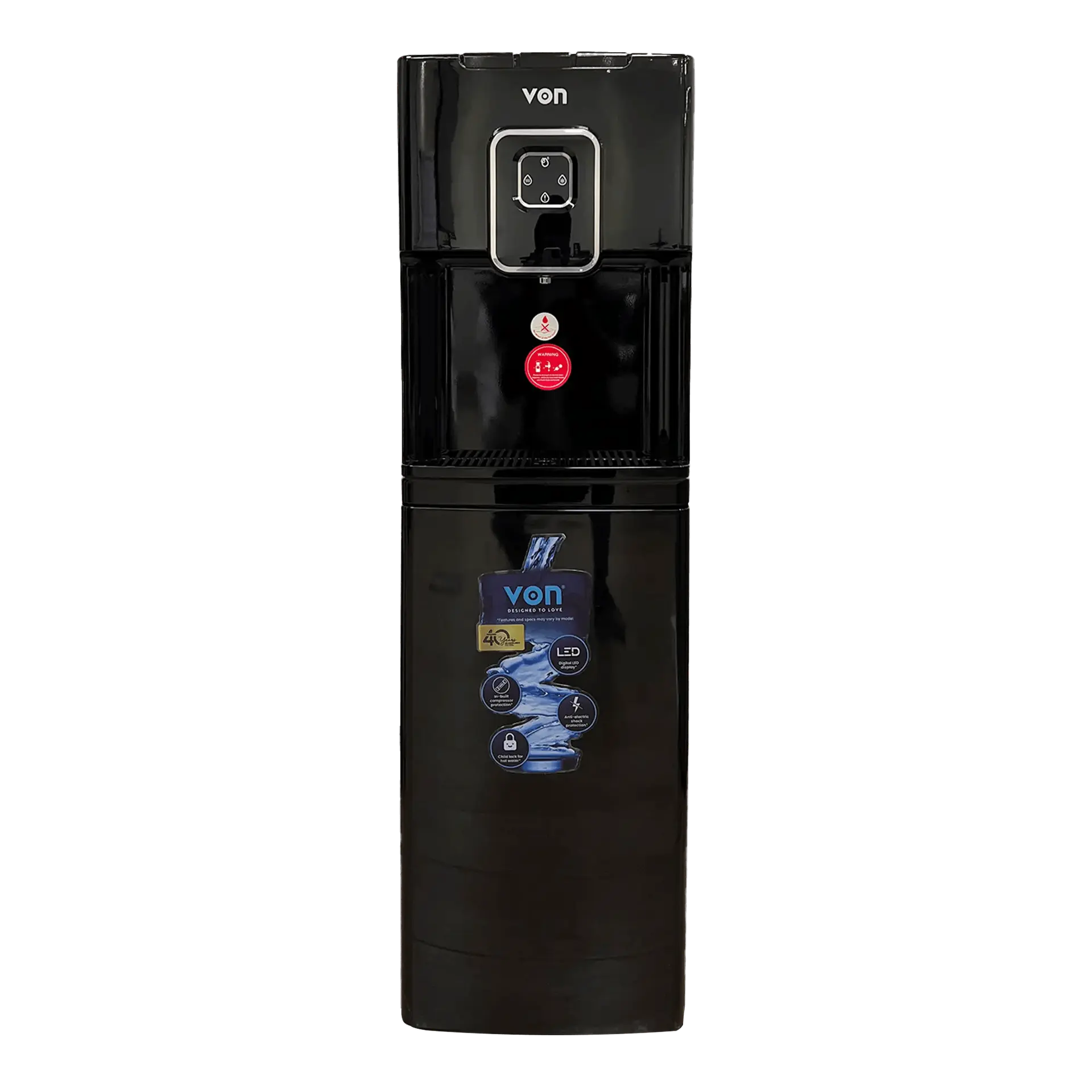 VON VDC-301CLK Compressor Cooling Bottom Loading Water Dispenser