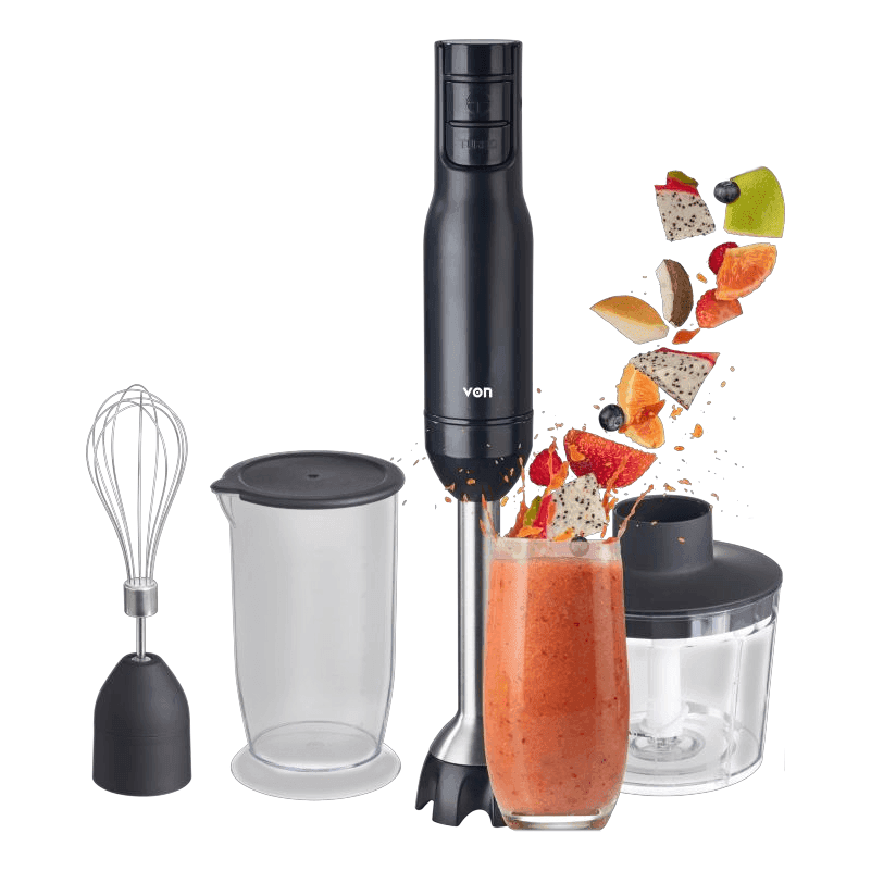 VON HAND BLENDER VHB6016LK 600W + CHOPPER & WHISK