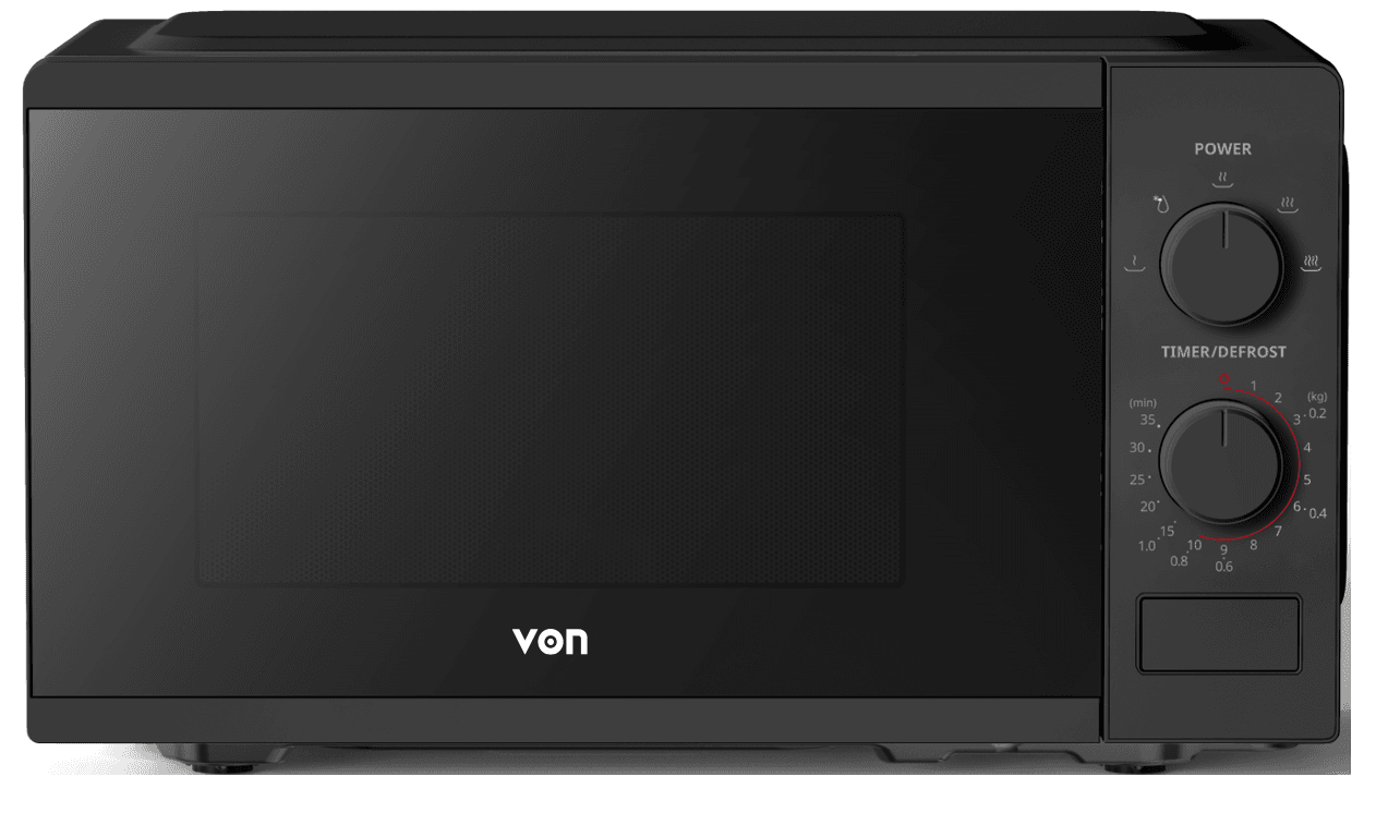 VON VMS-206MMK Solo Microwave Oven - 20L Black