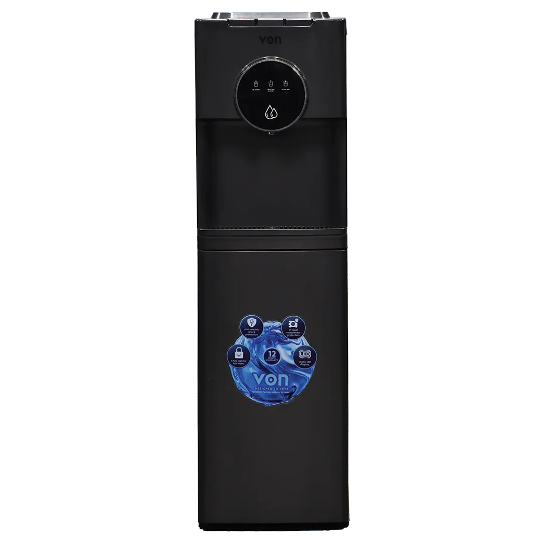 VON VDE-305CLS Bottom Loading Water Dispenser, Free Standing, Electric Cooling – Silver