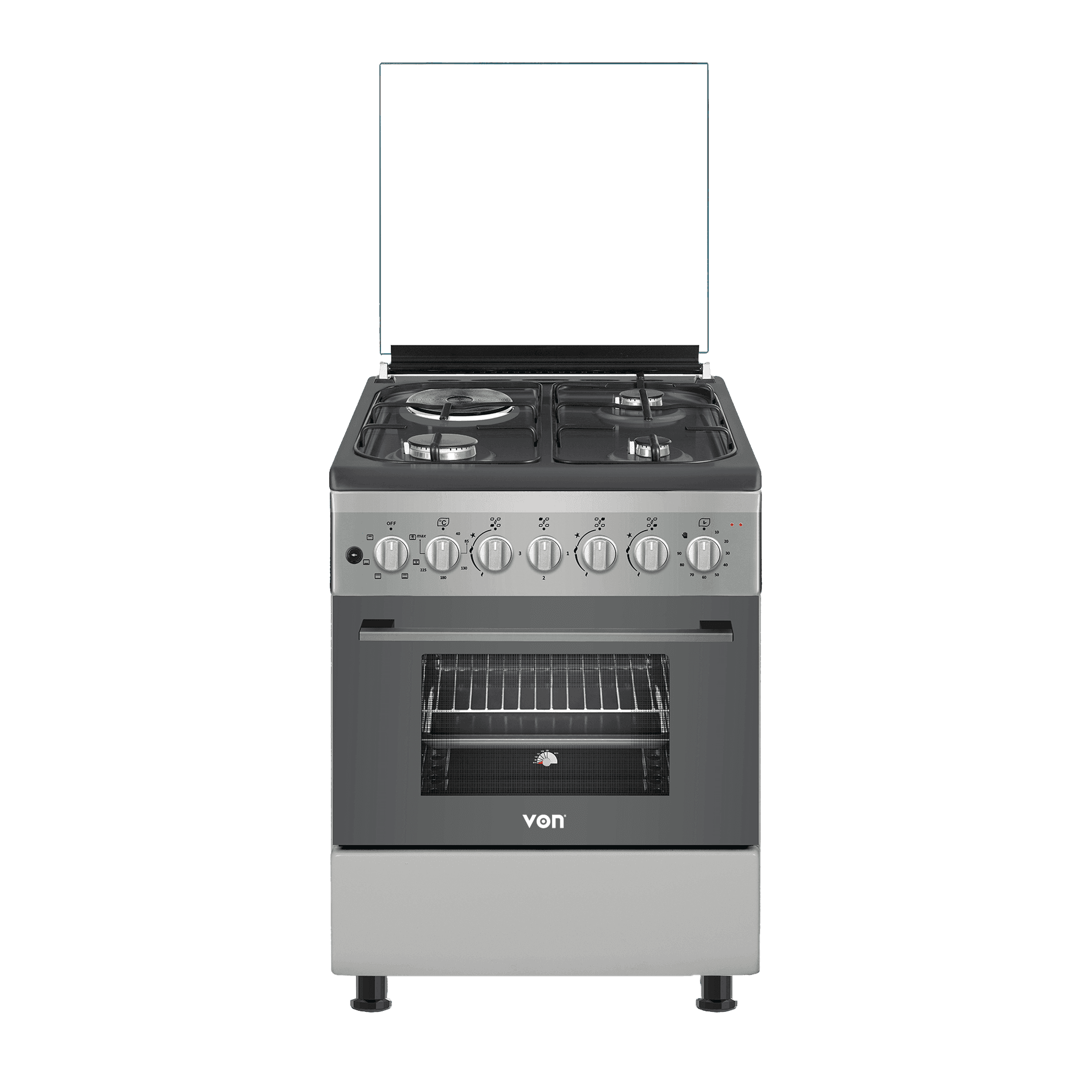 Von Cooker 3 Gas + 1 Electric - VCF553161FFD, Dove Grey