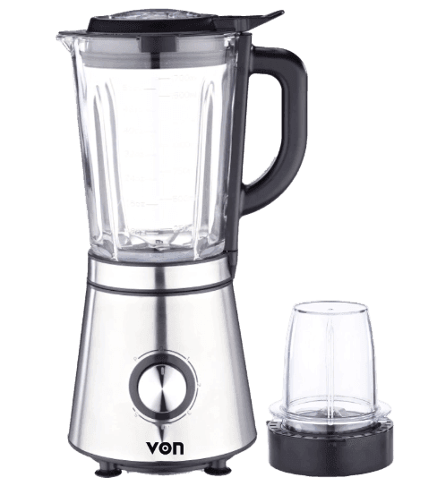 VON VBG601BLX Glass Jar Blender - 600W