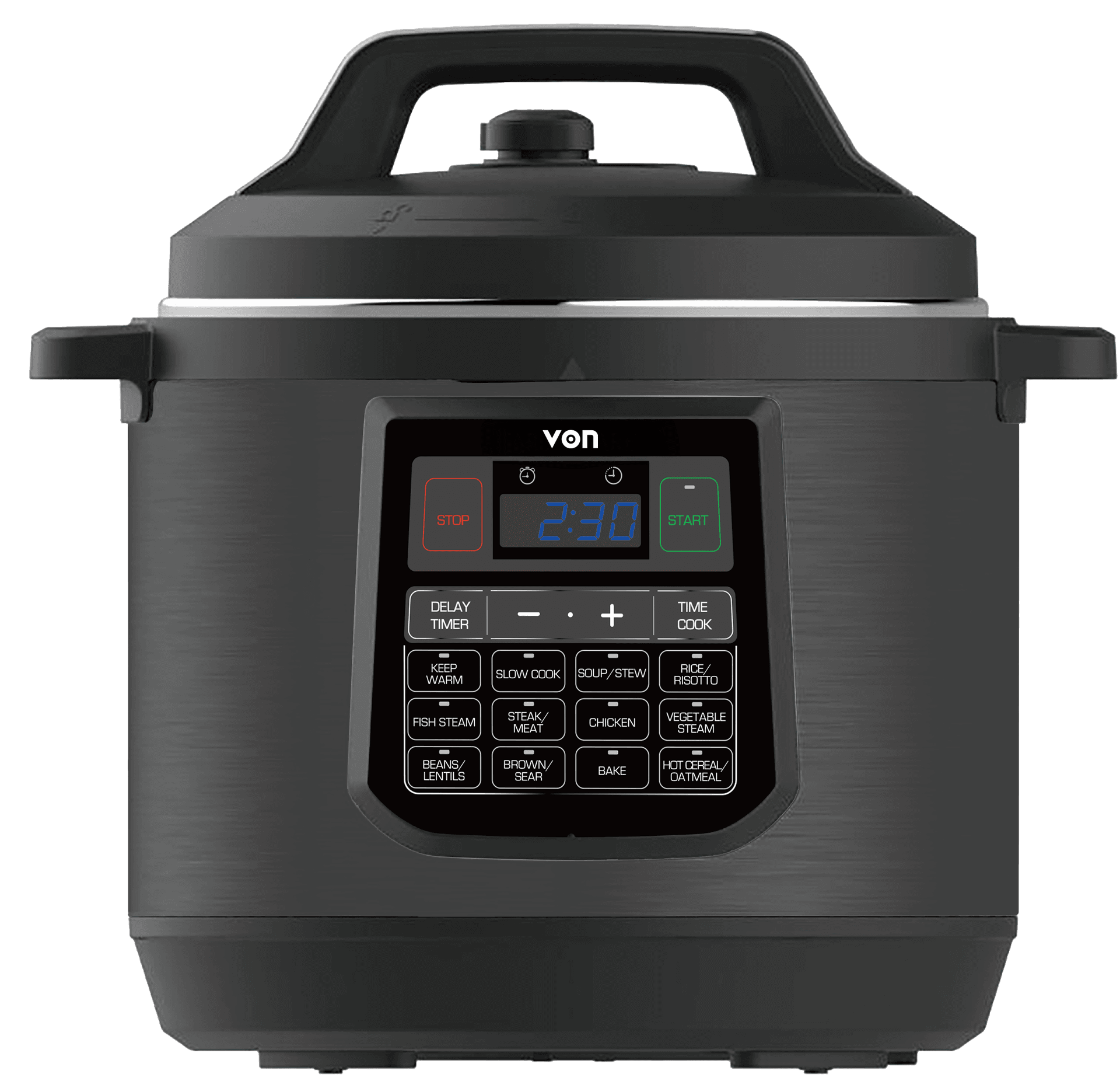 VON VPC813XMK Pressure Cooker - 8L 1200W, Stainless steel Pot