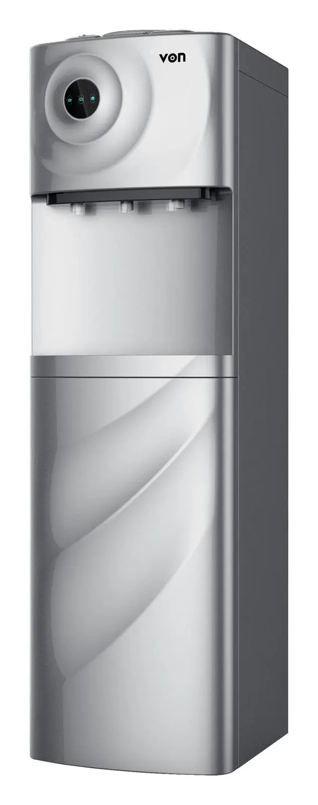VON VDTE-362CAS Electric Cooling Water Dispenser, Storage Cabinet - Silver