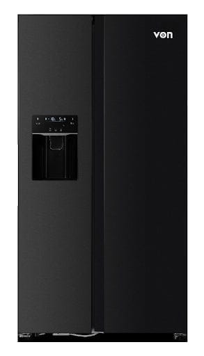 Side by Side Fridge, 513L Inverter, Dark Inox - Black
