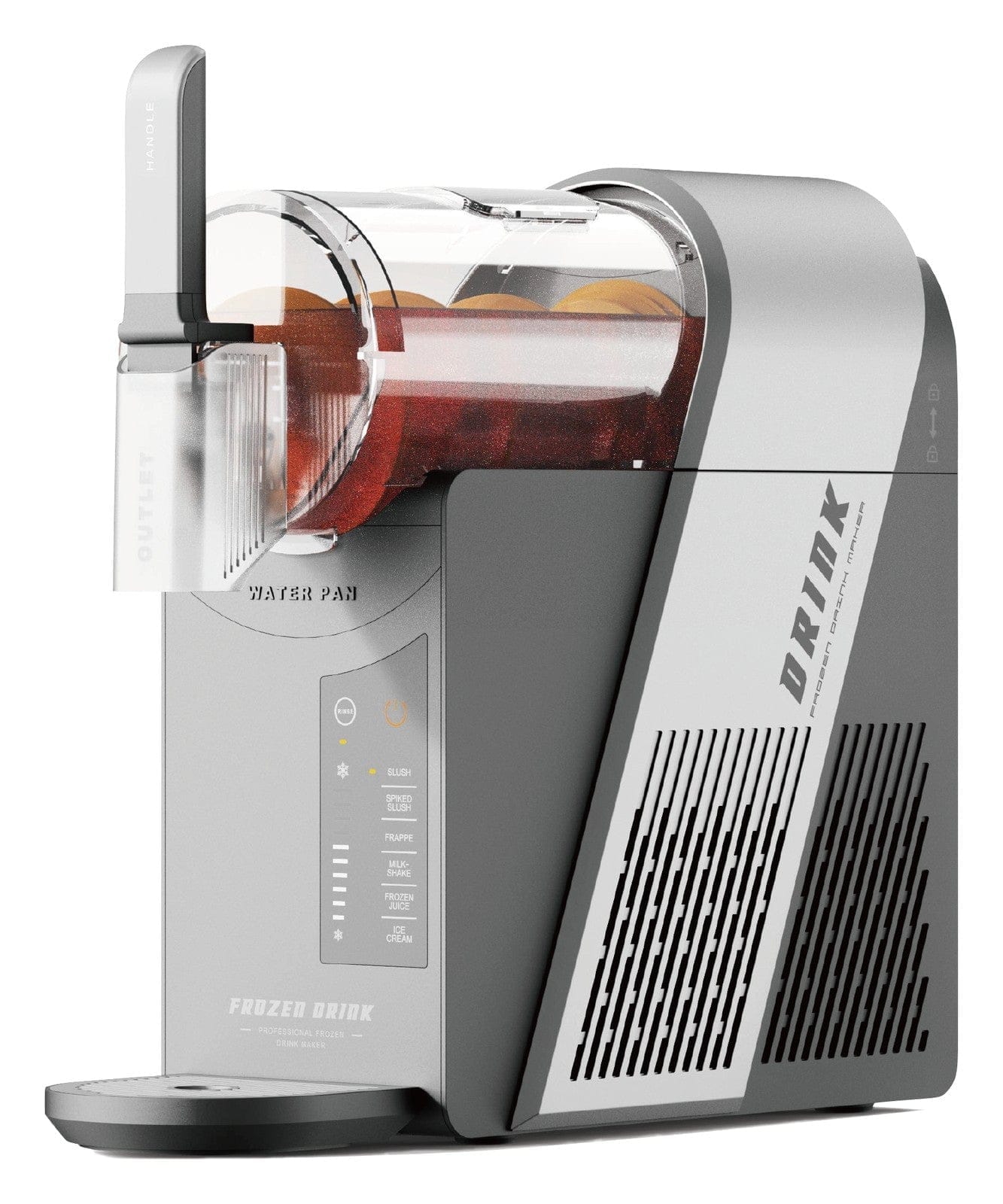 4-in-1 Slushie, Milkshake, Ice Cream & Frappe Maker, 1.5L - Silver