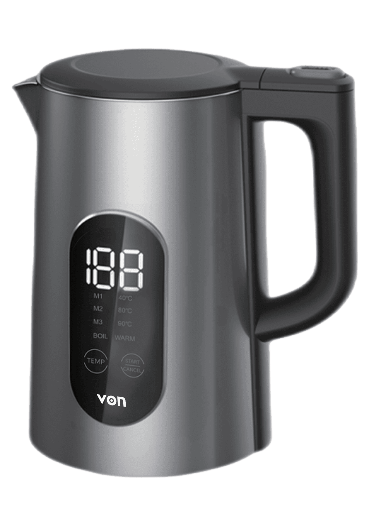 Digital Kettle 1.5L 1800W - Black