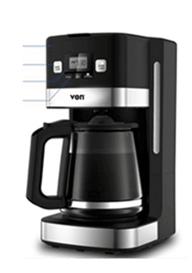 Drip Coffee Maker - 1500W