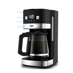 VON VCMD-901DK Drip Coffee Maker - 1500W