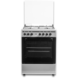 VON VCF653151FSY Freestanding Cooker – 3 Gas + 1 Electric Burners, Thick Enamel Pan Support, Flame Failure Device