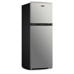 VON VART-19DHS Double Door Fridge, Top Mount Freezer- 136L