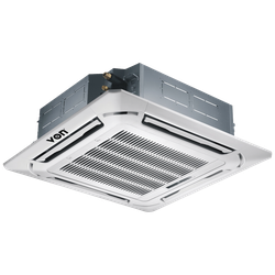 Von VAA244CSTMW 24,000 BTU Cassette AC R410A Heating & Cooling IDU, ODU + Panel